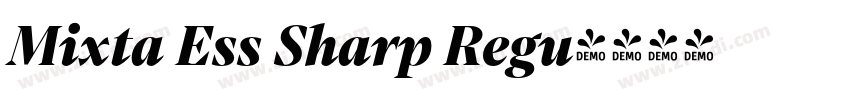 Mixta Ess Sharp Regu字体转换